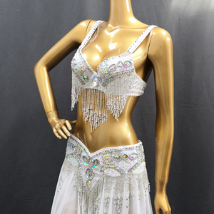 <span class=keywords><strong>Costume</strong></span> de danse du ventre professionnel pour femmes, vente chaude, tenue pour spectacle sur scène, ensemble de 3 pièces, <span class=keywords><strong>costume</strong></span> de danseuse de carnaval orné de perles - Product Image 3