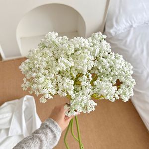 Bouquet de fleurs artificielles en dentelle, longues tiges en plastique, haute simulation, articles décoratifs pour mariage - Product Image 3
