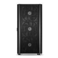 SUITMASTER P1000 Mini-ITX ATX Mid-Tower Desktop Gaming Computer Case Vertical PCI 4x140mm RGB Fans USB3.0 Steel Sleek