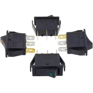 Interruptor basculante de 3 pines KCD3 ON-OFF, 2ª posición, mini ojo de gato con LED, CA 16A 250V, patas de cobre/<span class=keywords><strong>contactos</strong></span> plateados - Product Image 4