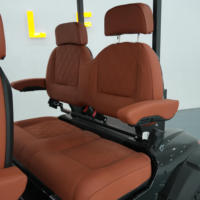 Voiturette de golf électrique 6 places 48V certifiée CE/DOT, véhicule à basse vitesse, autonomie 90 km, 30-50 km/h, idéale pour villas, hôtels et visites touristiques