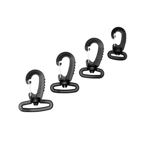 Plastic Snap <b>Hook</b> Black General Industry Outdoor Backpack Strap Carabiner Clip Accessory - Product Image 1