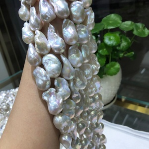 2024 nóng bán 3A Chất lượng cao không thường xuyên Baroque ngọc trai sợi trắng/hồng/tím Ngọc Trai Chuỗi để trang trí - Product Image 2