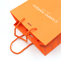 Oem üretim custom made logo baskı karton lüks moda hediye kağıt alışveriş torbası halat kolu ile