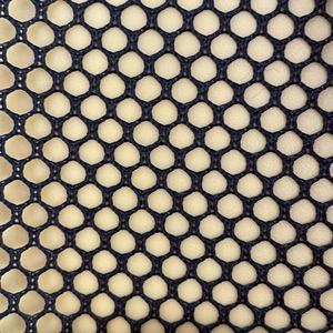 100% переработанная полиэфирная прочная сетчатая ткань, дышащая жесткая вязка для сумок, палаток, полотенец, черного цвета - Product Image 6