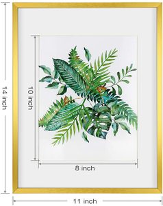 Bán Sỉ Khung Ảnh Kim Loại 8X10 11X14 Inch Khung Áp Phích Hiển Thị Màu Vàng Nhôm Ảnh - Product Image 3