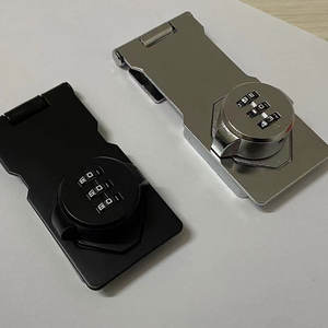 Serrure de <span class=keywords><strong>porte</strong></span> à code <span class=keywords><strong>antivol</strong></span> pour armoire de 3,4/4,5 pouces, pour armoire à vêtements, réfrigérateur, avec boucle coulissante et verrouillage par mot de passe - Product Image 2