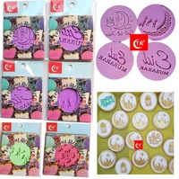 Eid Hajj Mubarak Keks-Ausstecher Mond Stern Tempel Geprägte Ausstechform Fondant-Stempel Ausstechform Eid Mubarak Kuchendekoration Werkzeug