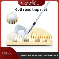 Tapis de Simulation de Golf Transfrontalier pour Bunker, Tapis d'Entraînement de Swing et de Précision, Matériau Gazon 40x30cm