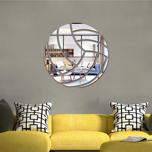 Self Adhesive Tiles <strong>Mirror</strong> Wall Stickers Non Glass <strong>Mirror</strong> <strong>Plastic</strong> 3D Acrylic <strong>Mirror</strong> Wall Decor - Product Image 3