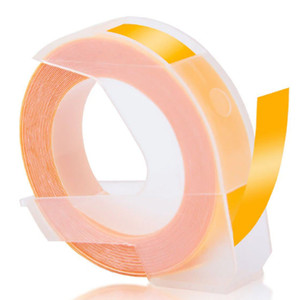 Compatible <span class=keywords><strong>Dymo</strong></span> 520108 S0898170 Cinta de etiquetas en relieve 9mm * 3M Blanco sobre amarillo - Product Image 3