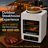 Four électrique à convection portable 2-en-1 en acier inoxydable, capacité 15L, contrôle numérique, cuisson simultanée, grillade, cuisson, torréfaction