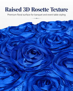 Professional 120 Inch Round 3D Rosette <b>Table</b> <b>Cloth</b> Raised Rose <b>Table</b> Cover for Resort Banquet <b>Table</b> <b>Linen</b> - Product Image 5