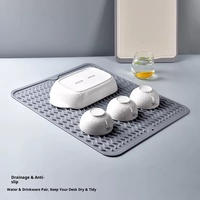 Tapis de séchage pliable en silicone, résistant à la chaleur, écologique, antidérapant, pour comptoir de cuisine ou évier