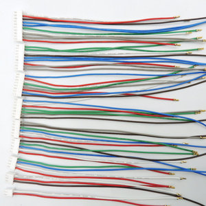定制白色塑料连接器线束，带单直针端子，适用于家用电器控制板 - Product Image 1