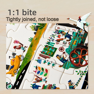 New <strong>Puzzle</strong> Carry Box Toy for Kids, Cartoon Animal Educational Gift Set - Product Image 3