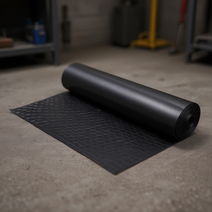 Tapis en caoutchouc de 16 mm d'épaisseur, largeur de 100 cm, motif à carreaux, protection du sol - Product Image 3