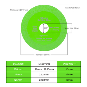 <span class=keywords><strong>Disque</strong></span> de coupe en verre de 100 mm, polissage du granit, lame de scie circulaire en diamant pour <span class=keywords><strong>carrelage</strong></span>, <span class=keywords><strong>disque</strong></span> de coupe fin pour verre et céramique - Product Image 2