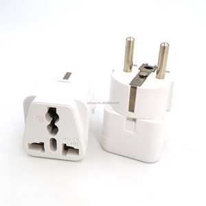 4,8mm Francia Euro Schuko adaptador de enchufe convertidor 10A 250V adaptador de corriente de viaje <span class=keywords><strong>Universal</strong></span> - Product Image 1