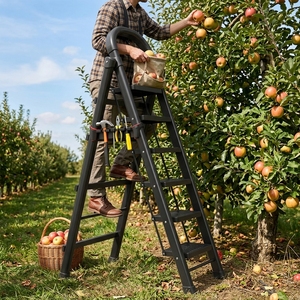 Escalera Multiusos de Alta Resistencia de 6 Peldaños, Escalera Plegable Tipo <span class=keywords><strong>Cherry</strong></span> Picker - Product Image 1