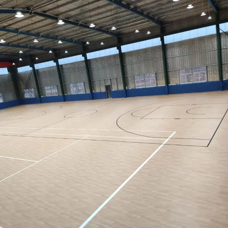 Lvp Vinylplank Voor Badmintonveld En Basketbalveld Of Een Ander Veld