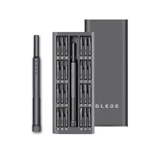 Glede 24 in 1 알루미늄 합금 핸들 S2 스틸 비트 스마트 폰 노트북 카메라 휴대 전화 시계 용 마그네틱 드라이버 세트