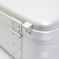 Valise rigide en aluminium et magnésium étanche avec compartiments, verrouillable TSA, pour ordinateur portable et affaires