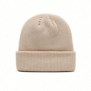 Bonnets d'hiver unisexe en acrylique 100% tricoté, couleur unie, avec logo personnalisé d'usine, broderie 3D, pour la plage et le monde des affaires - Product Image 6