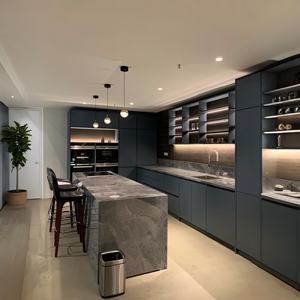 Gabinetes de cocina económicos con diseños modernos personalizados, conjunto de muebles de armario de cocina blanco modular de lujo - Product Image 6