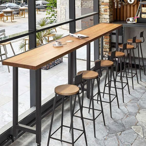 شرفة حديثة مثبتة على الحائط من الخشب الصلب بارتفاع القدم للاستعمال التجاري المنزلي للشاي والحليب في مكتب غرفة المعيشة - Product Image 4