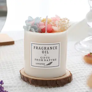 Dry Flower Aromatherapy Candle Scented Aromatic Candles Guest Gift Candles Lot Wedding