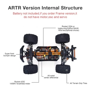 รถบังคับวิทยุ Expert RC Brushless SUV MX-07 รถออฟโรดไฟฟ้าความเร็วสูง รถดริฟท์มอนสเตอร์ แบตเตอรี่ Lipo 8s ระยะควบคุม 150 เมตร โครงโลหะ ช่องเสียบ USB - Product Image 5