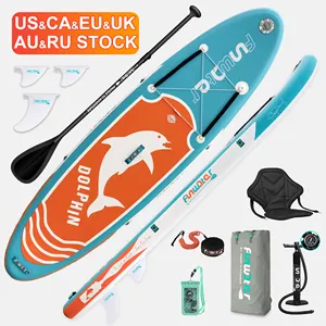 FUNWATER-Tabla de paddle surf inflable, tabla de carreras portátil, soporte grande para sup, sub, envío directo, OEM
