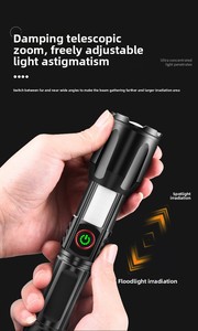 Có Thể Sạc Lại USB Lumens Cao Đèn Lồng Ánh Sáng Mạnh Mẽ Dài Phạm Vi LED Torch Ánh Sáng Đèn Pin Chiến Thuật - Product Image 6