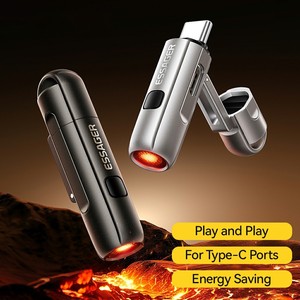 <span class=keywords><strong>ESSAGER</strong></span> อะแดปเตอร์ Type-C แบบ 2-in-1 อะแดปเตอร์ที่จุดบุหรี่ อุปกรณ์ทำความร้อนแบบพกพาพร้อมระบบปิดอัตโนมัติ - สีดำ - Product Image 3