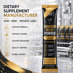 ผงแก้แฮงค์สำหรับขายส่ง ช่วยบรรเทาอาการหลังปาร์ตี้ ด้วยสาร DHM <span class=keywords><strong>NAC</strong></span> และมิลค์ธิสเซิล พร้อมตัวอย่างผงแก้แฮงค์ฟรี - Product Image 4