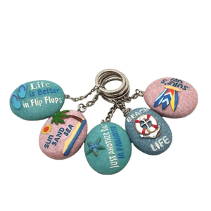 Nouveauté : Porte-clés en résine en forme de tortue marine, style marin, marque JXF - Souvenir touristique, cadeau promotionnel, agence de voyage - Product Image 3