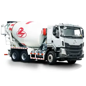 Baru Chenglong 8X4 6X4 10M3 memuat sendiri truk pengaduk beton semen kecil dengan Drum