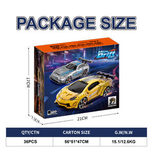 Auto <span class=keywords><strong>RC</strong></span> Mini <span class=keywords><strong>Drift</strong></span> LK Toys 1/64, Auto Telecomandata ad Alta Velocità 2.4GHz, Micro Auto Sportiva da Corsa e <span class=keywords><strong>Drift</strong></span> RTR a Proporzioni Complete - Product Image 5