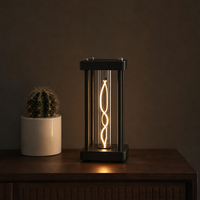 Lampe de bureau carrée à lumière tactile, intensité variable, veilleuse respirante, lampe d'ambiance en acrylique, décoration intérieure, cadeau de Noël, vente en gros, OEM