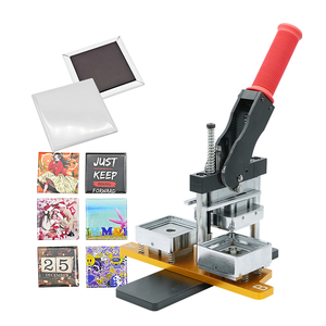 Tùy Chỉnh DIY Vuông 50*50Mm 63.5Mm 2.5 Inch Ảnh Vuông Nút Huy Hiệu Tủ Lạnh Nam Châm Máy - Product Image 4