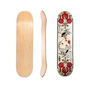 แผ่นสเก็ตบอร์ดเปล่าทำจากไฟเบอร์กลาสเมเปิลแบบกำหนดเองพร้อมโลโก้ - Product Image 6