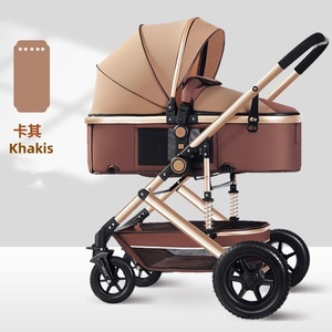 Poussettes, trotteurs et <span class=keywords><strong>porte</strong></span>-bébés de luxe 3-en-1, chariot de transport pliable et léger <span class=keywords><strong>pour</strong></span> enfants jusqu'à 3 ans - Product Image 3