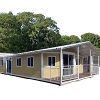 Maison préfabriquée modulaire extensible, mini-villa, bureau, unité résidentielle avec véranda