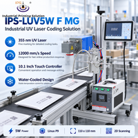 Machine à laser UV IPS-LUV5W F MG 355nm, imprimante de codes laser, imprimante de marquage, système de refroidissement par eau 5W pour lignes de production