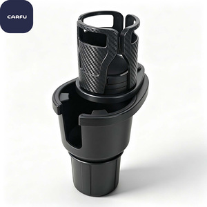 CARFU AC-2761 Nuevo Modelo Mejorado, Portavasos Multifuncional para Auto, de ABS, con Base Expandida Antiderrames para Bebidas - Product Image 4