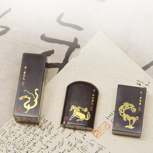 Encre Jade bricolage timbre Art Collection pour mariage décor à la maison sculpté semi-précieux <span class=keywords><strong>pierre</strong></span> sceau timbre pour cadeaux d'affaires Logo Animal - Product Image 3