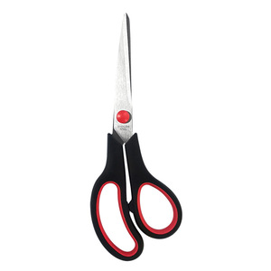 Stainless Steel Scissors Small C1TF8 Large C1TF7 Straight Head Home Office Craft Use Black Red Handle - Product Image 5