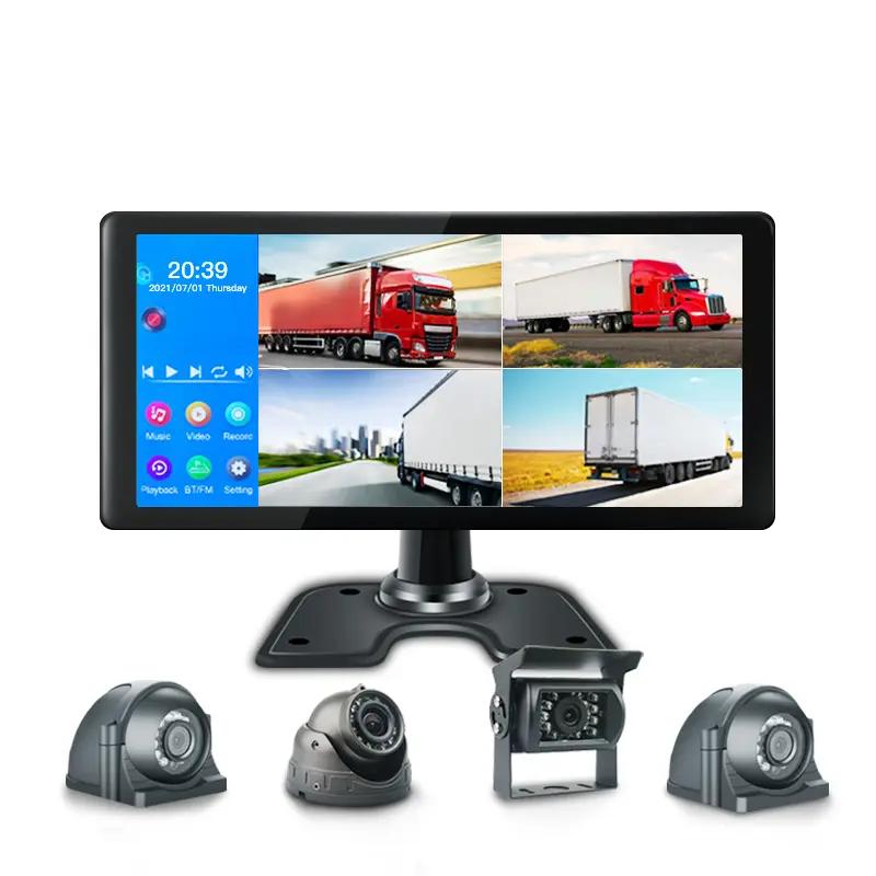 XYD 10.36 inch touch screen display monitor Car reverse rear view backup Camera Monitor system for bus truck Reversing Aid