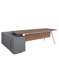 Bureau Commercial en bois en forme de L, de luxe, style futuriste, chine